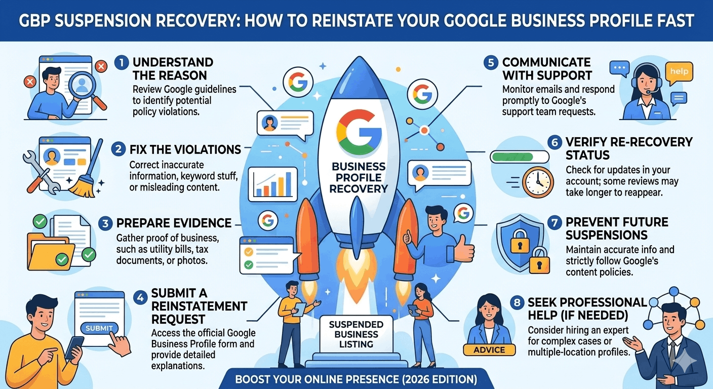 GBP Suspension Recovery: How to Reinstate Your Google Business Profile Fast