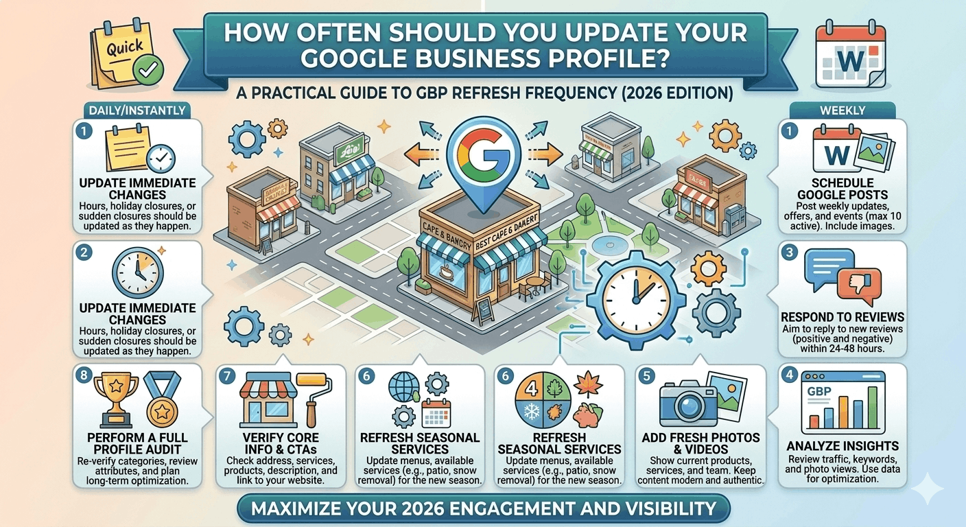 How Often Should You Update Your Google Business Profile? The Complete 2026 Schedule