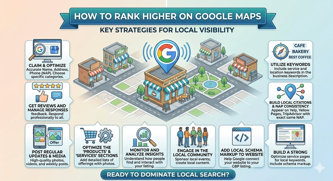 How to Rank Higher on Google Maps: The Complete 2026 Guide